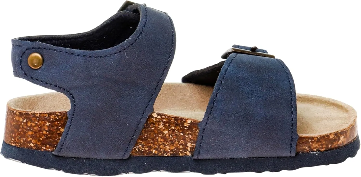 Rugged Bear Boys Summer Casual Adjustable Strap Cork Sandals