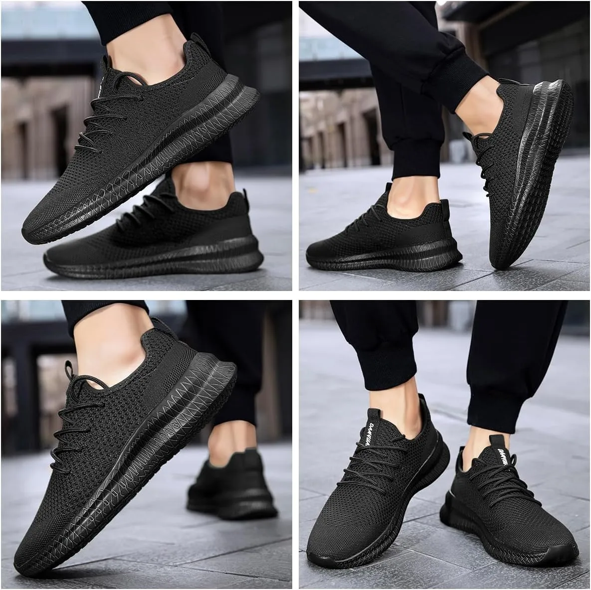 Running Shoes for Men Casual Slip On Tennis Walking Gym Workout Shoes Lightweight Breathable Non Slip Hiking Sport Athletic Fashion Sneakers