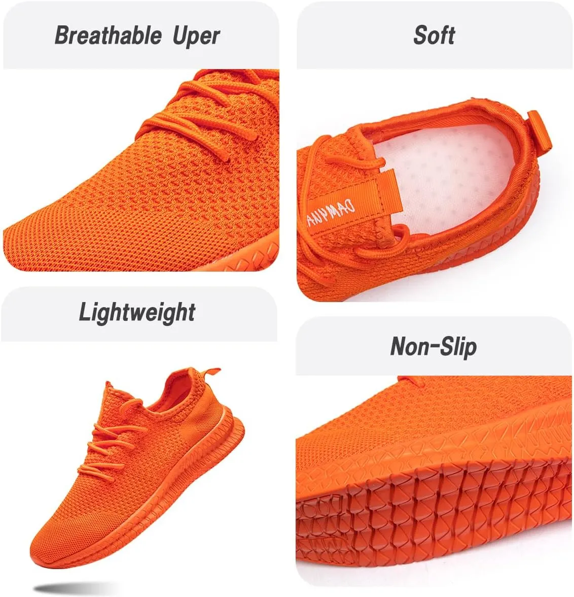 Running Shoes for Men Casual Slip On Tennis Walking Gym Workout Shoes Lightweight Breathable Non Slip Hiking Sport Athletic Fashion Sneakers