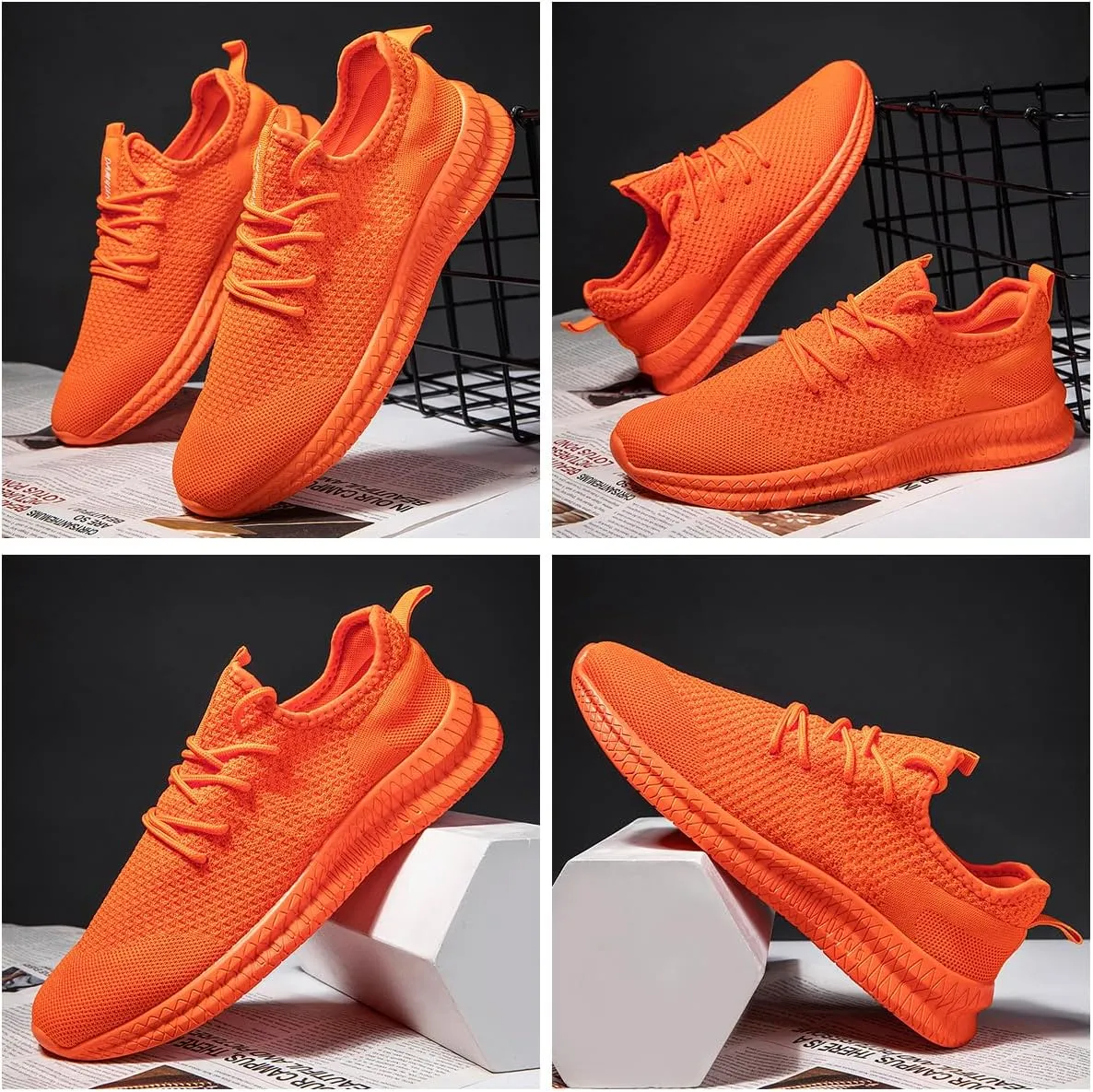 Running Shoes for Men Casual Slip On Tennis Walking Gym Workout Shoes Lightweight Breathable Non Slip Hiking Sport Athletic Fashion Sneakers