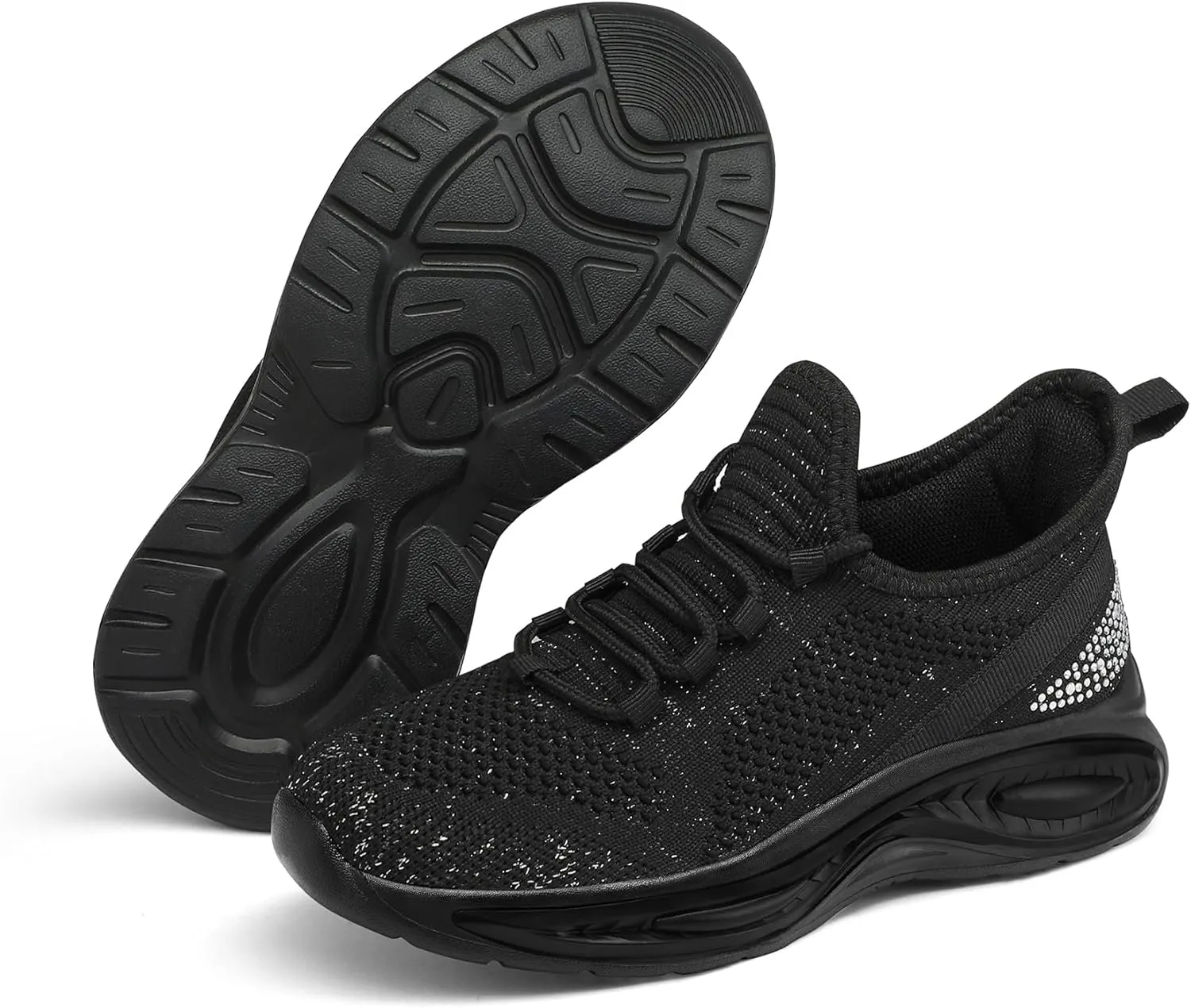 RUNSIDE Girls Lightweight Sneakers Kids Lace-up Tennis Running Shoes, Breathable Walking Shoes for Toddler/Little Kid/Big Kid