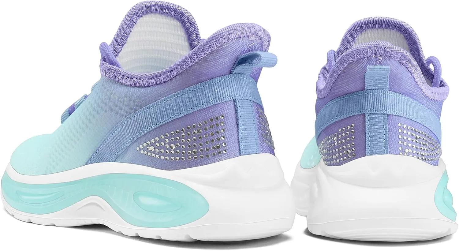 RUNSIDE Girls Lightweight Sneakers Kids Lace-up Tennis Running Shoes, Breathable Walking Shoes for Toddler/Little Kid/Big Kid