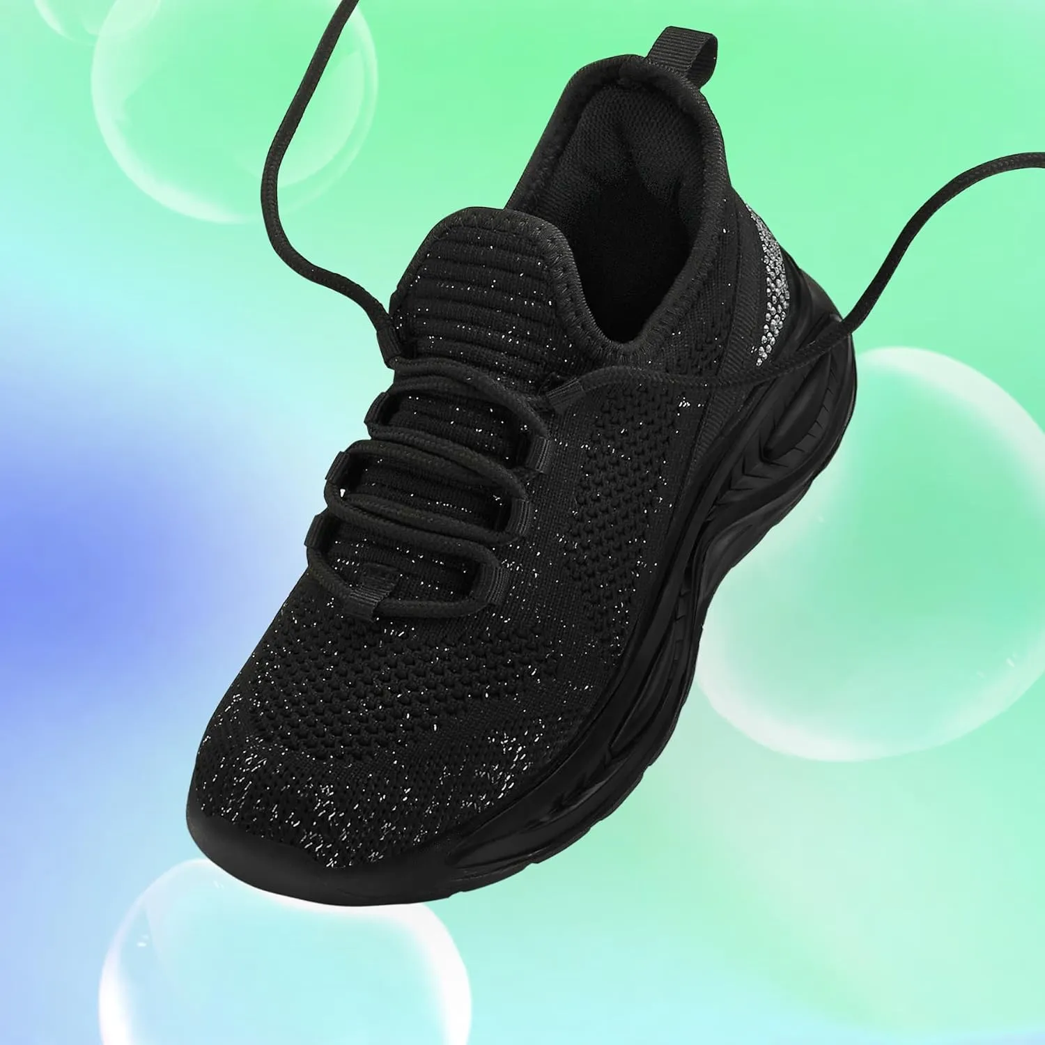 RUNSIDE Girls Lightweight Sneakers Kids Lace-up Tennis Running Shoes, Breathable Walking Shoes for Toddler/Little Kid/Big Kid