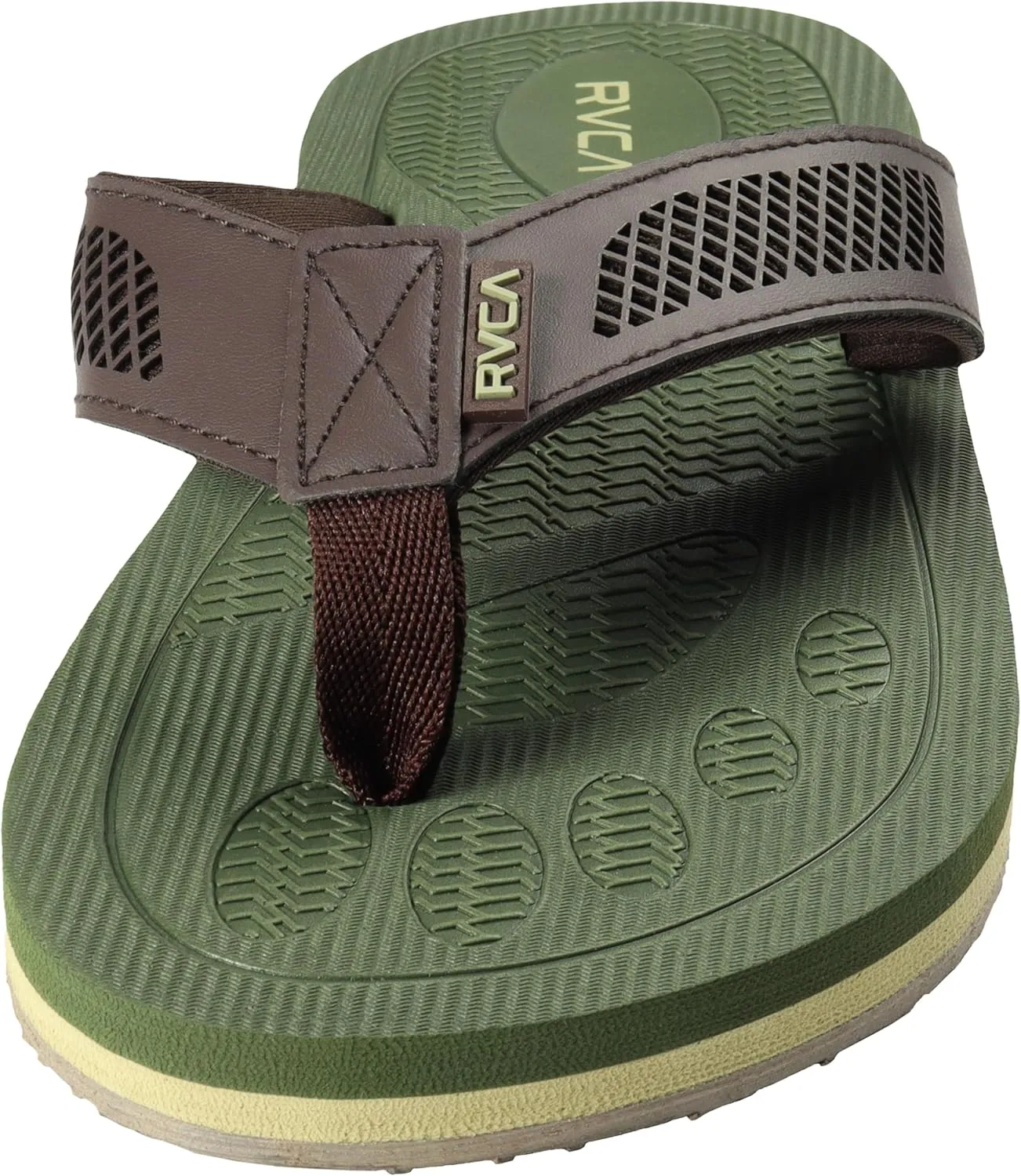 RVCA Perforated T-Bar Sandals - Breathable, Cushioned, and Durable Footwear