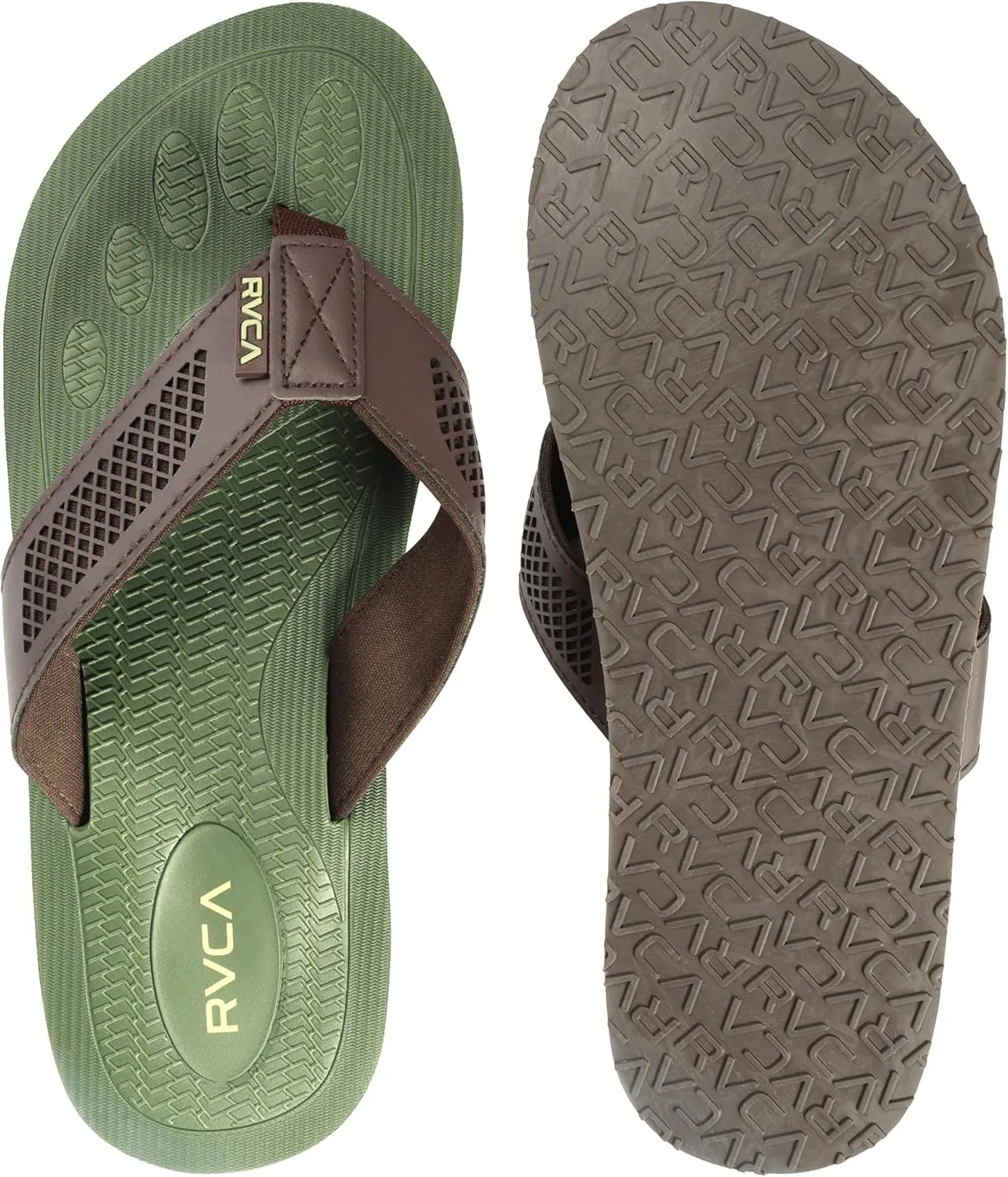 RVCA Perforated T-Bar Sandals - Breathable, Cushioned, and Durable Footwear