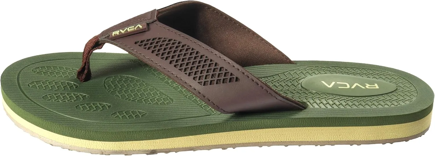 RVCA Perforated T-Bar Sandals - Breathable, Cushioned, and Durable Footwear