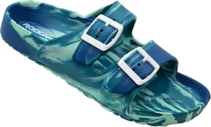 Sandals for Women & Men - Slippers Double Buckle Adjustable Slides - EVA Flat Sandals - Comfortable, Durable, and Stylish Outdoor Footwear
