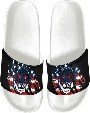 Sandals Slides for Men Cool Summer Slippers Casual Beach Slides Non Slip Bathroom Slippers