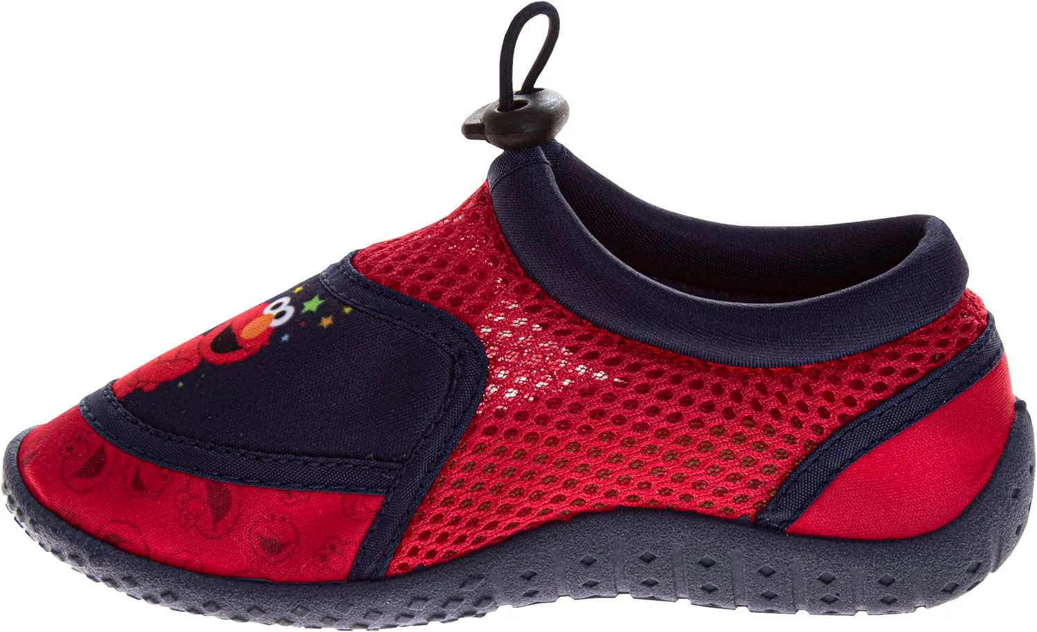 Sesame Street Water Shoes for Kids - Sandals Waterproof Bungee Drawstring Closure Quickdry Slipon Aqua Socks (Sizes: 3-4 Infant / 5-10 Toddler / 11-12 Little Kid)