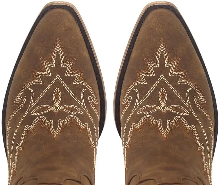 sexytag Western Cowboy Boots for Women Embroidered Thigh High Cowgirl Boots