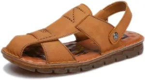 Shaire Men's Casual Sandals Slippers Beach Sandals Men's Closed Toe Fisherman Sandals