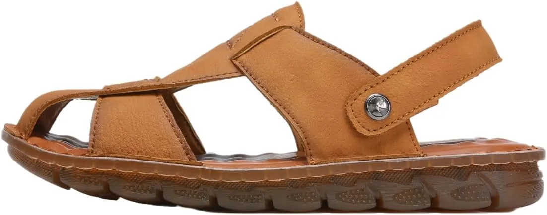 Shaire Men's Casual Sandals Slippers Beach Sandals Men's Closed Toe Fisherman Sandals