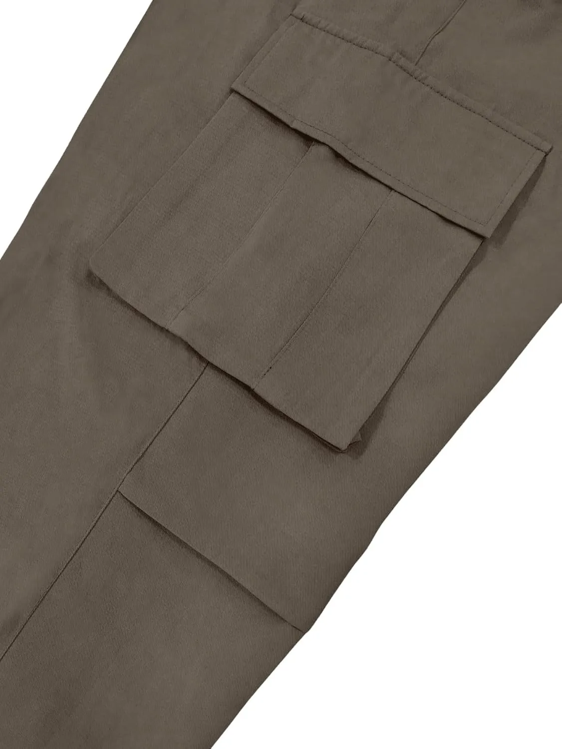 SHENHE Men's Elastic Waist Drawstring Loose Outdoor Hiking Streetwear Cargo Pants