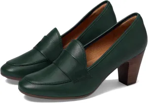 SHODENSE Women Chunky Kitten Heel Pumps Shoes Round Closed Toe Slip On Suede Penny Loafers Mid Block Heels Dress Loafer Matte Almond Toe Comfort Oxford Shoes Office Work Classic Elegant 4-11 M US