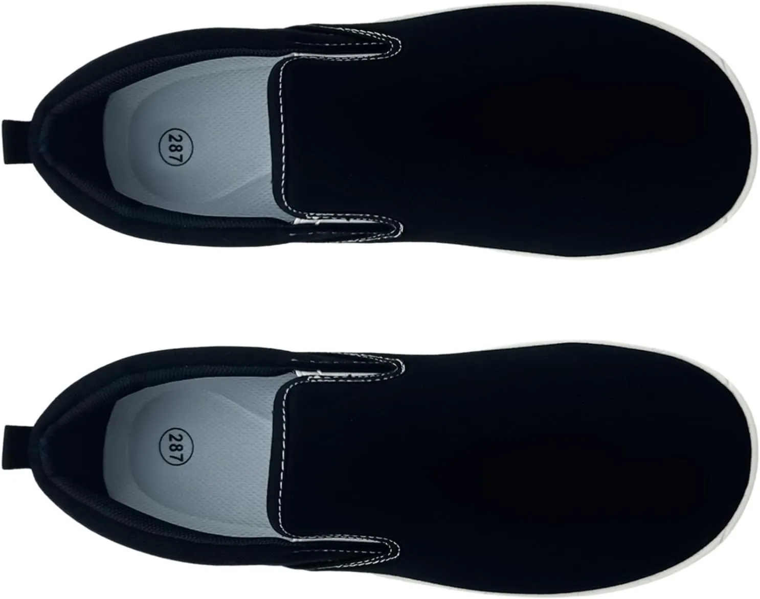 Slip on Shoes for Men, Classic Canvas Casual Shoes Comfortable Flats Men's White Loafers Low Top Sneakers Hands Free