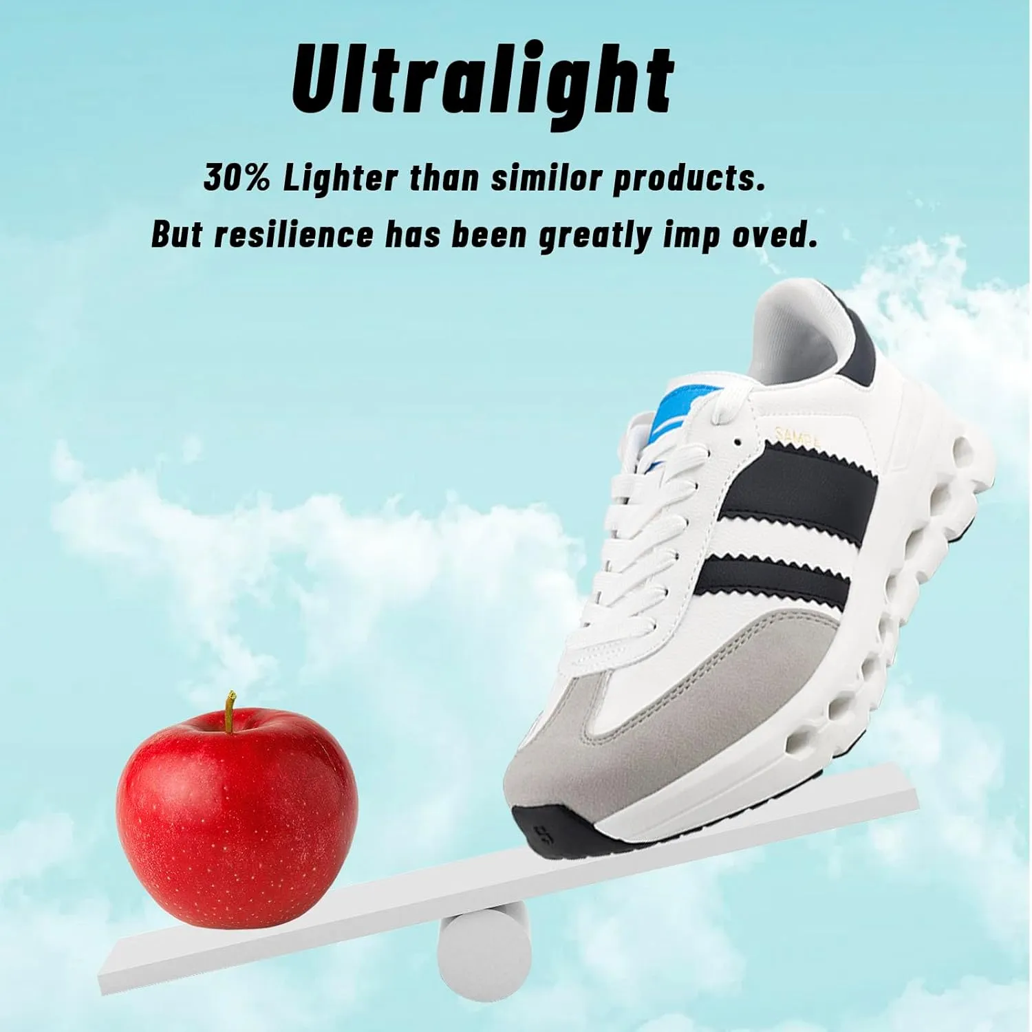 Sneakers for Women Men Non-Slip Work Shoes Casual Lace-Up Tennis Shoes Womens Fashion Sneakers - Lightweight Arch Support All-Day Comfort Sneakers