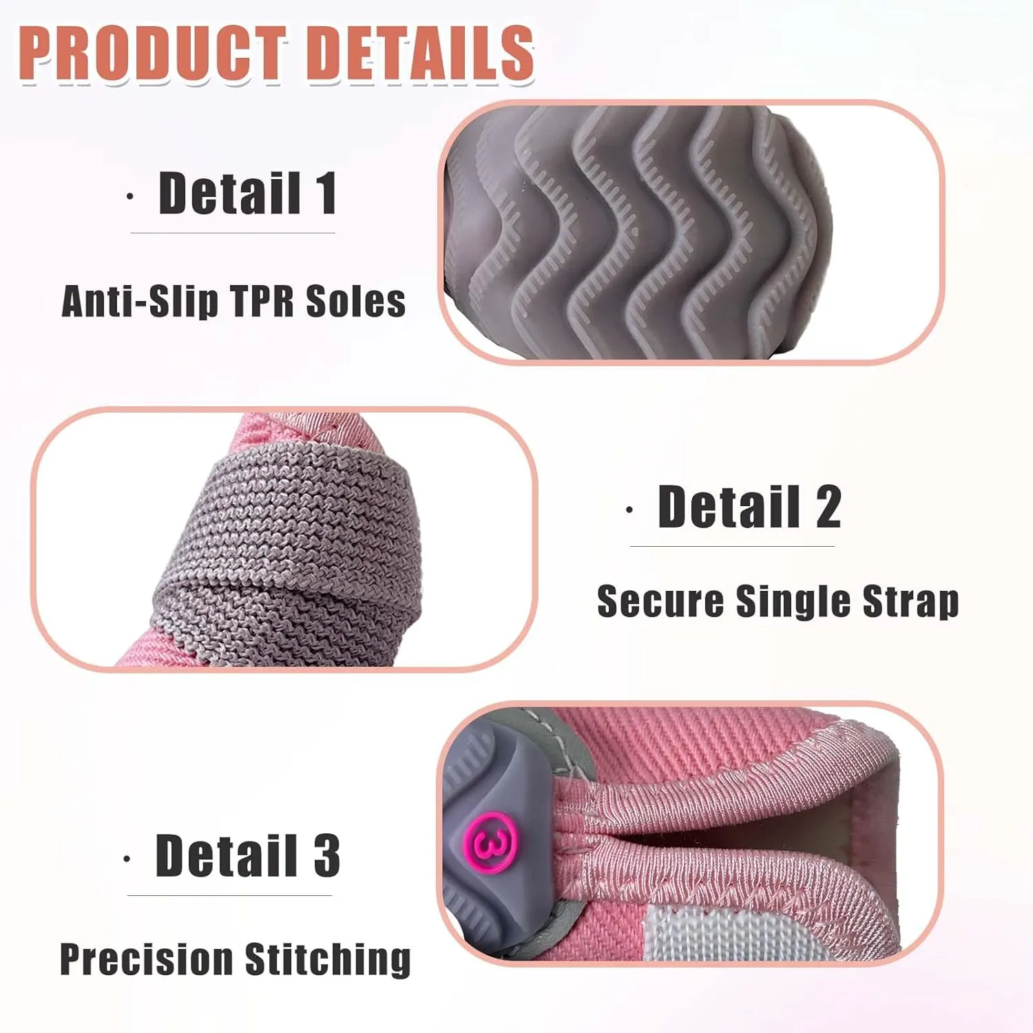 Soft Dog Shoes for Small Dogs,Dog Paw Protector for Outdoor Activities, Anti-Slip Dog Boots Size 3,Pink