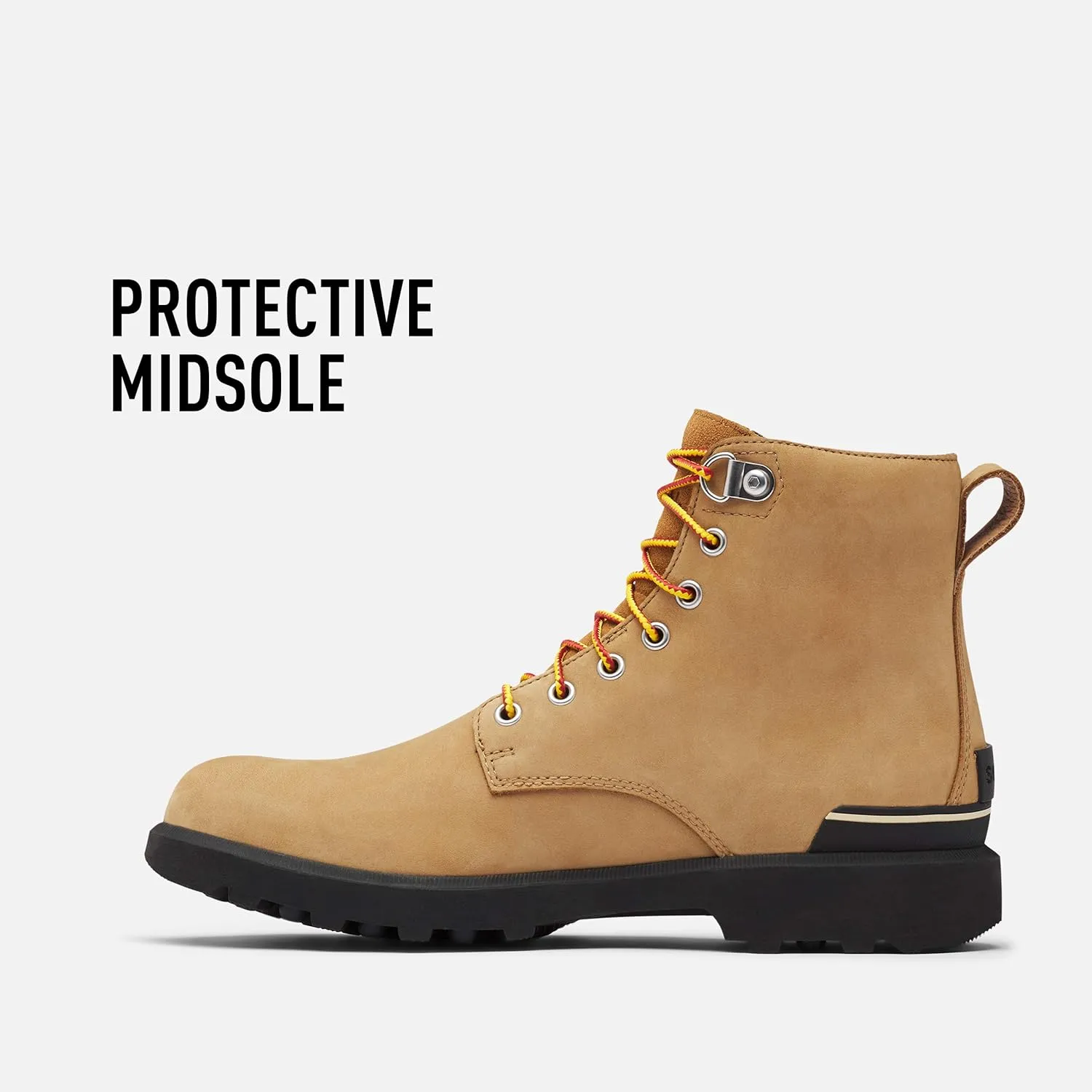 Sorel Men's Caribou Six WP Boot - Harsh Conditions - Waterproof - Buff