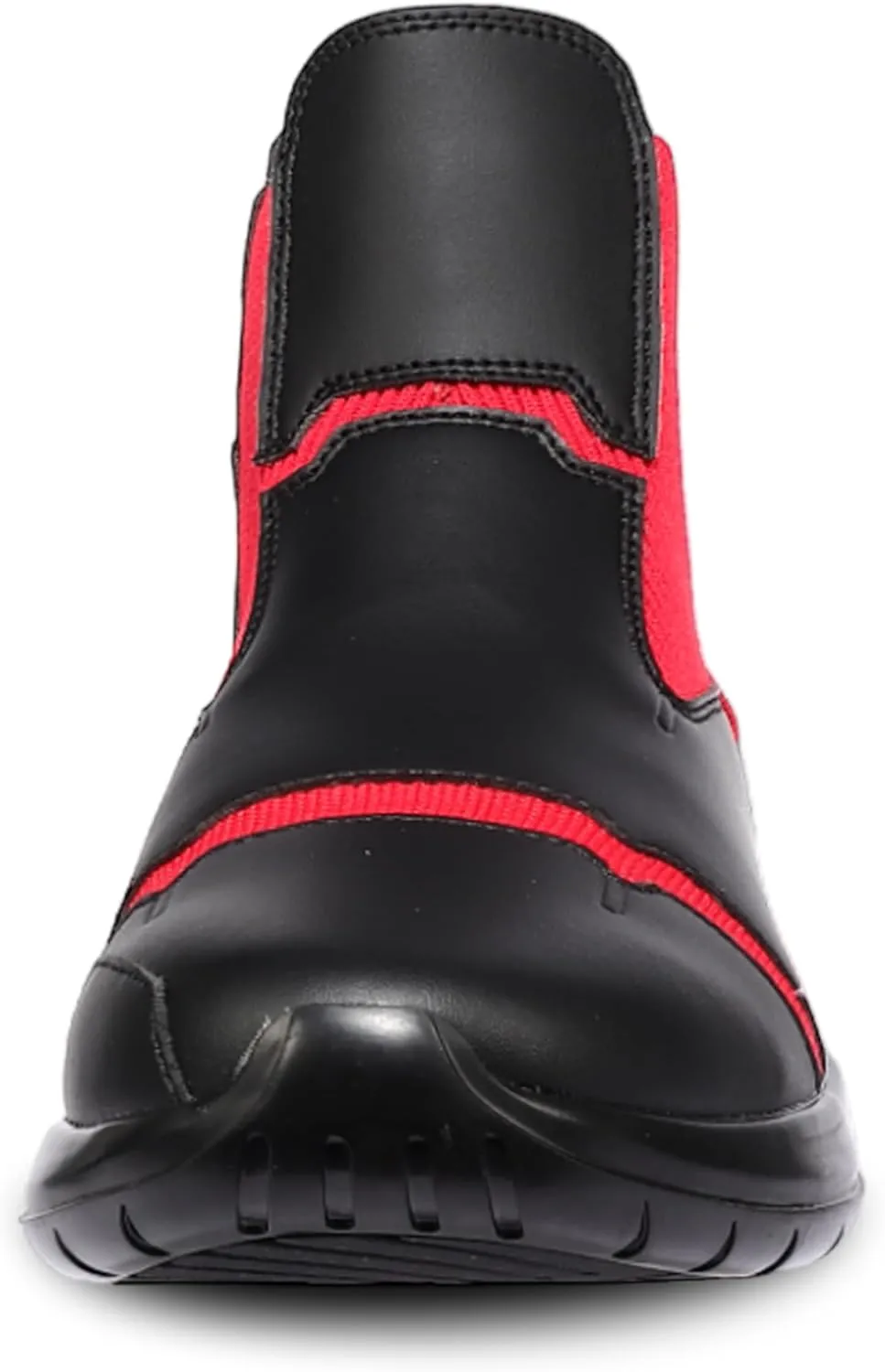 Soulsfeng Fashion High Top Sneakers Reflective Shoes Leather Splicing Lightweight Non Slip Walking Shoes
