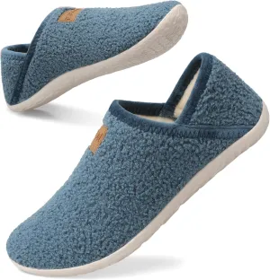 Spesoul Fuzzy House Slippers for Women Men Indoor Closed Back Lightweight Cozy Faux Furry Lining Barefoot House Shoes Slipper Socks for Bedroom Home Office Yoga Outdoor Walking Shoes