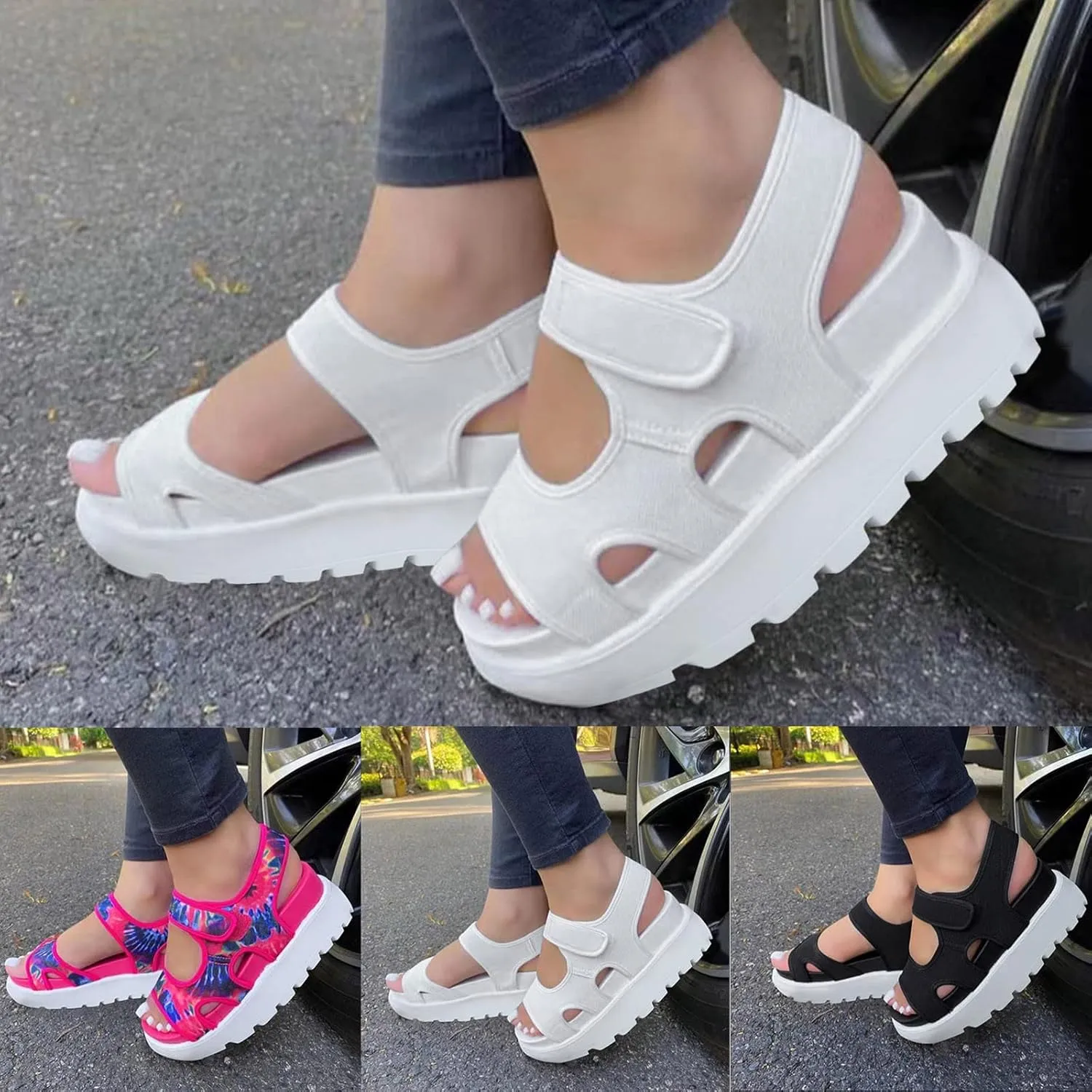 Sport Sandals for Women Arch Support Orthopedic Walking Sandals Ladies Recovery Sport Thick Athletic Hiking Outdoor Active Summer Dressy Diabetic Sandals for Plantar Fasciitis, 6.5, Beige-a