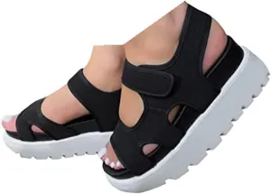 Sport Sandals for Women Arch Support Orthopedic Walking Sandals Ladies Recovery Sport Thick Athletic Hiking Outdoor Active Summer Dressy Diabetic Sandals for Plantar Fasciitis, 6.5, Beige-a