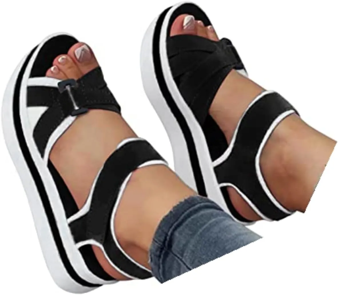 Sport Sandals for Women Arch Support Orthopedic Walking Sandals Ladies Recovery Sport Thick Athletic Hiking Outdoor Active Summer Dressy Diabetic Sandals for Plantar Fasciitis, 6.5, Beige-a