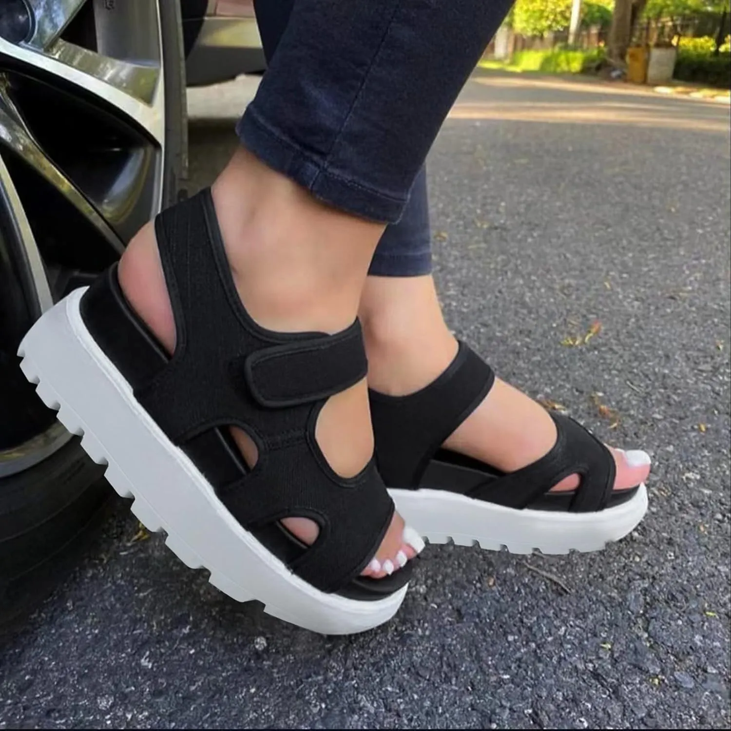 Sport Sandals for Women Arch Support Orthopedic Walking Sandals Ladies Recovery Sport Thick Athletic Hiking Outdoor Active Summer Dressy Diabetic Sandals for Plantar Fasciitis, 6.5, Beige-a