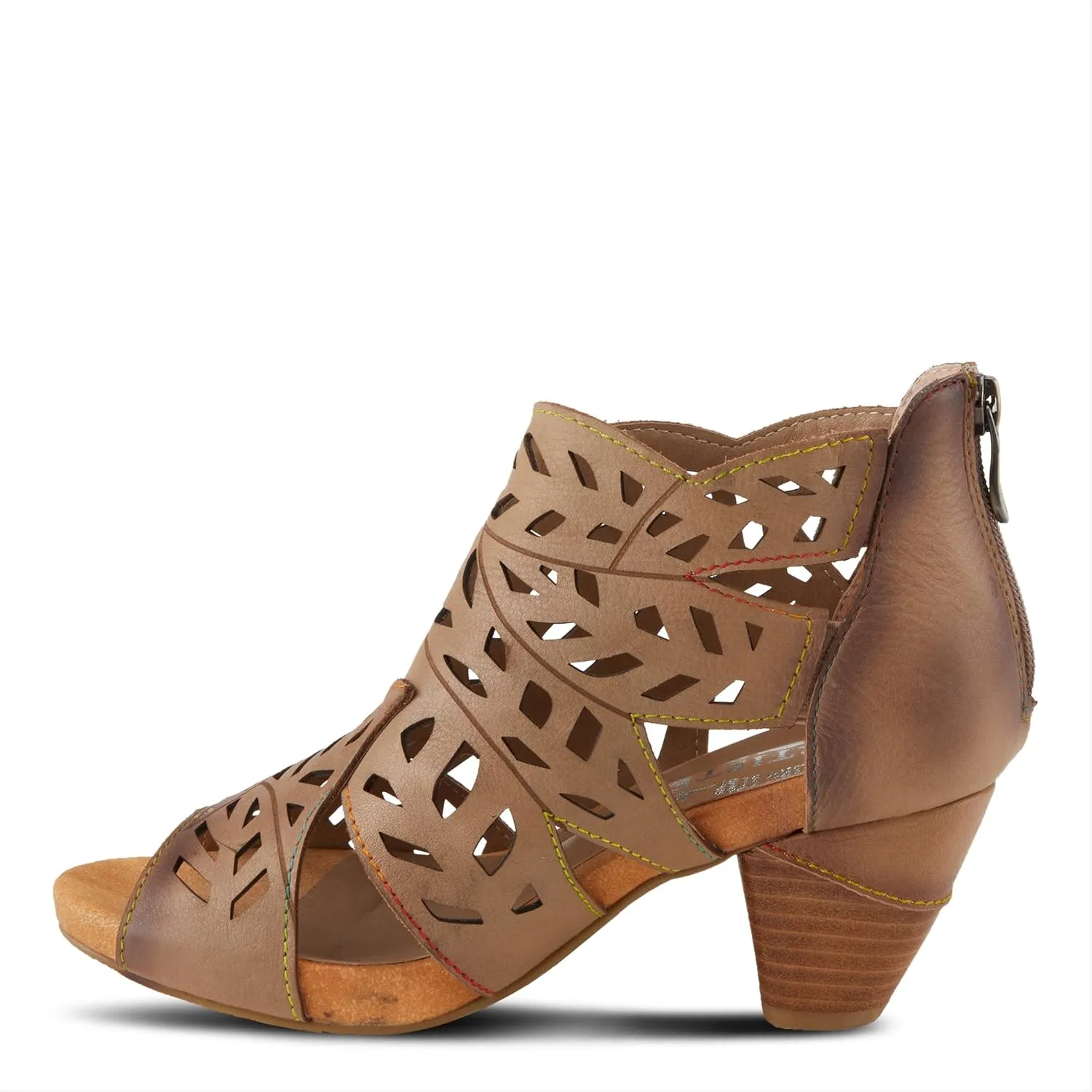 Spring Step L'Artiste Icon Sandals for Women - Ladies Casual Flats Platform Sandal - Hand Painting Summer Shoes for Womens