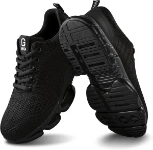 Steel Toe Shoes for Men Lightweight Work Shoes Construction Industrial Work Tennis Shoes Safety Shoes Comfortable Steel Toe Sneakers for Men Women