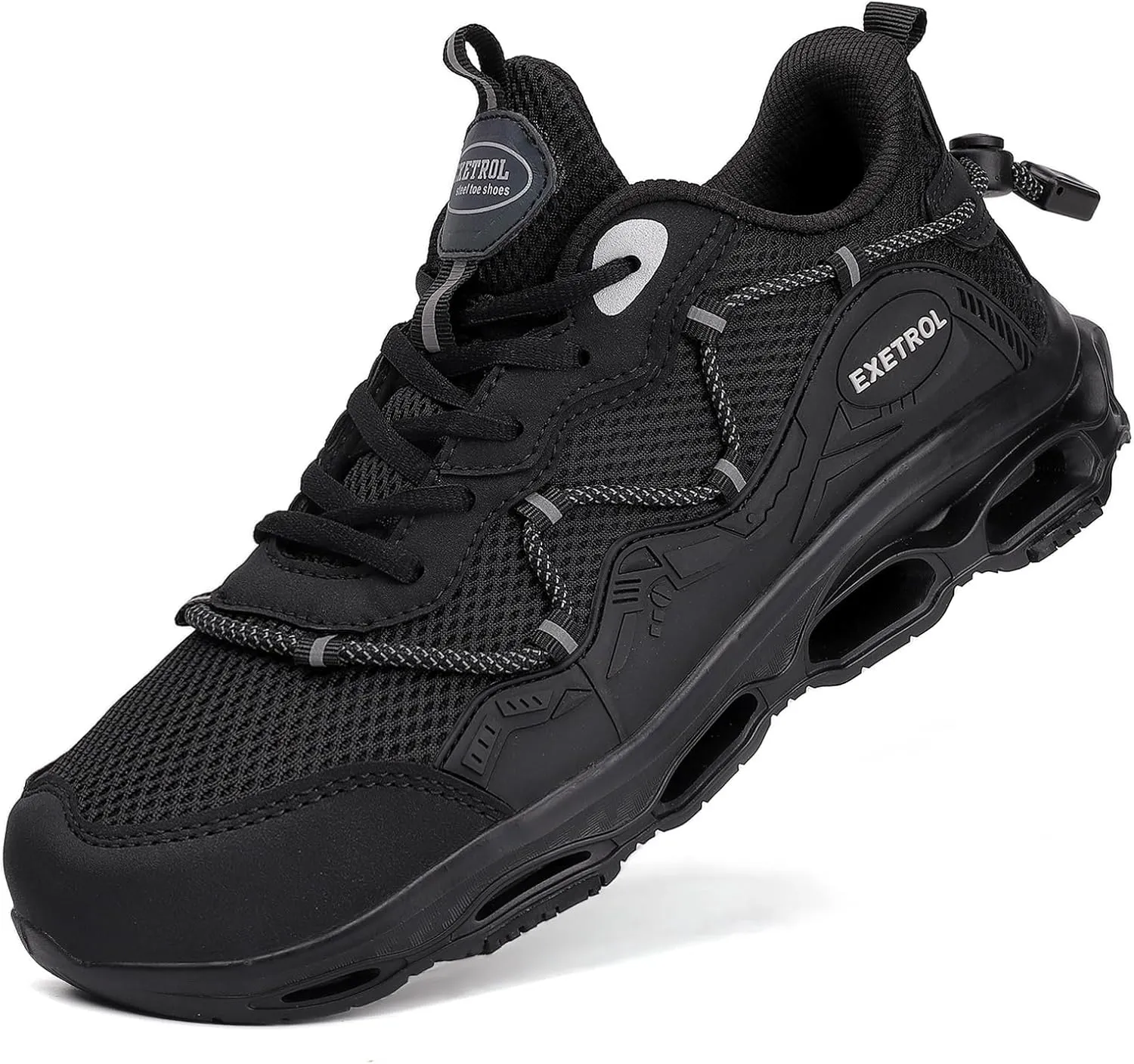 Steel Toe Sneakers for Men Women Composite Toe Safety Shoes Comfortable Lightweight Slip-Resistant Work Tennis Shoes for Construction Industrial Zapatos de Trabajo para Mujer Hombres