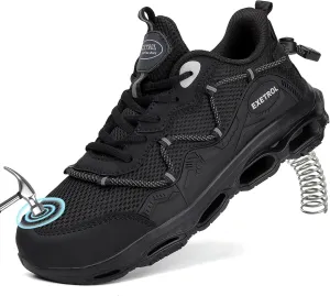 Steel Toe Sneakers for Men Women Composite Toe Safety Shoes Comfortable Lightweight Slip-Resistant Work Tennis Shoes for Construction Industrial Zapatos de Trabajo para Mujer Hombres