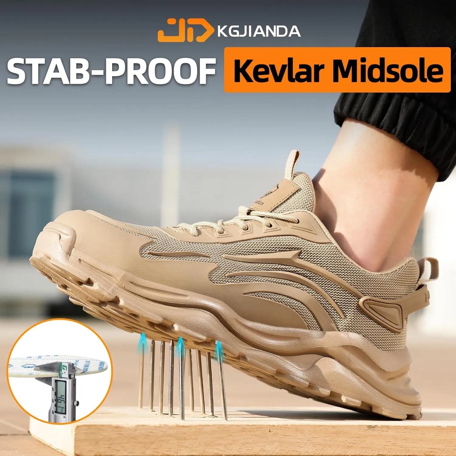 Steel Toe Tennis Shoes for Men Steel Toe Shoes for Men Women Lightweight Work Sneakers Comfortable Construction Safety Sneakers Indestructible Work Shoe Puncture Proof Tennis Shoe