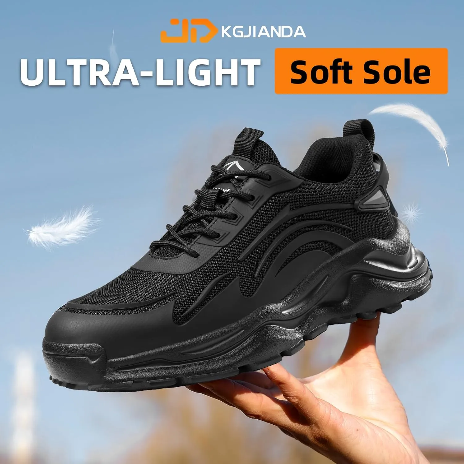 Steel Toe Tennis Shoes for Men Steel Toe Shoes for Men Women Lightweight Work Sneakers Comfortable Construction Safety Sneakers Indestructible Work Shoe Puncture Proof Tennis Shoe
