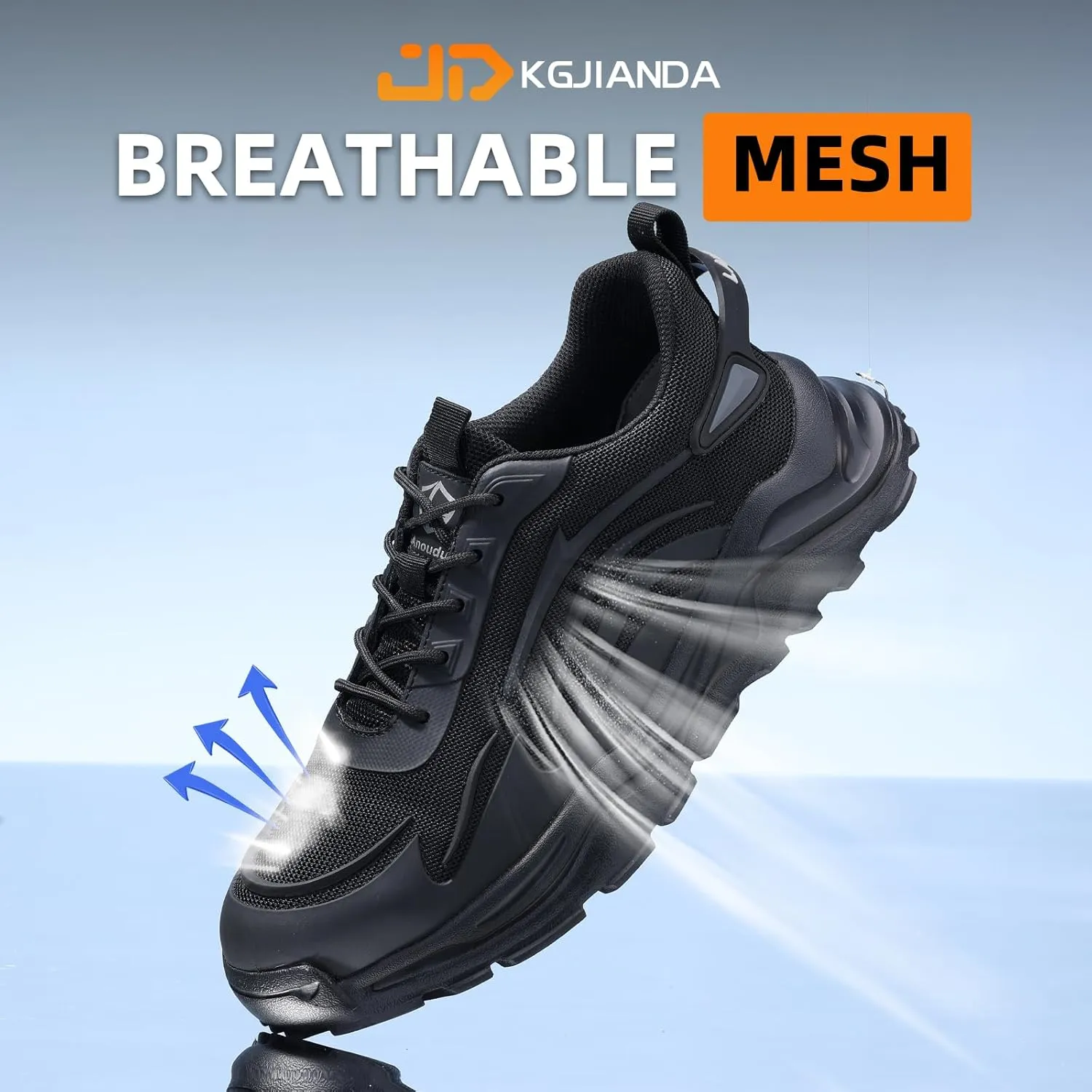 Steel Toe Tennis Shoes for Men Steel Toe Shoes for Men Women Lightweight Work Sneakers Comfortable Construction Safety Sneakers Indestructible Work Shoe Puncture Proof Tennis Shoe