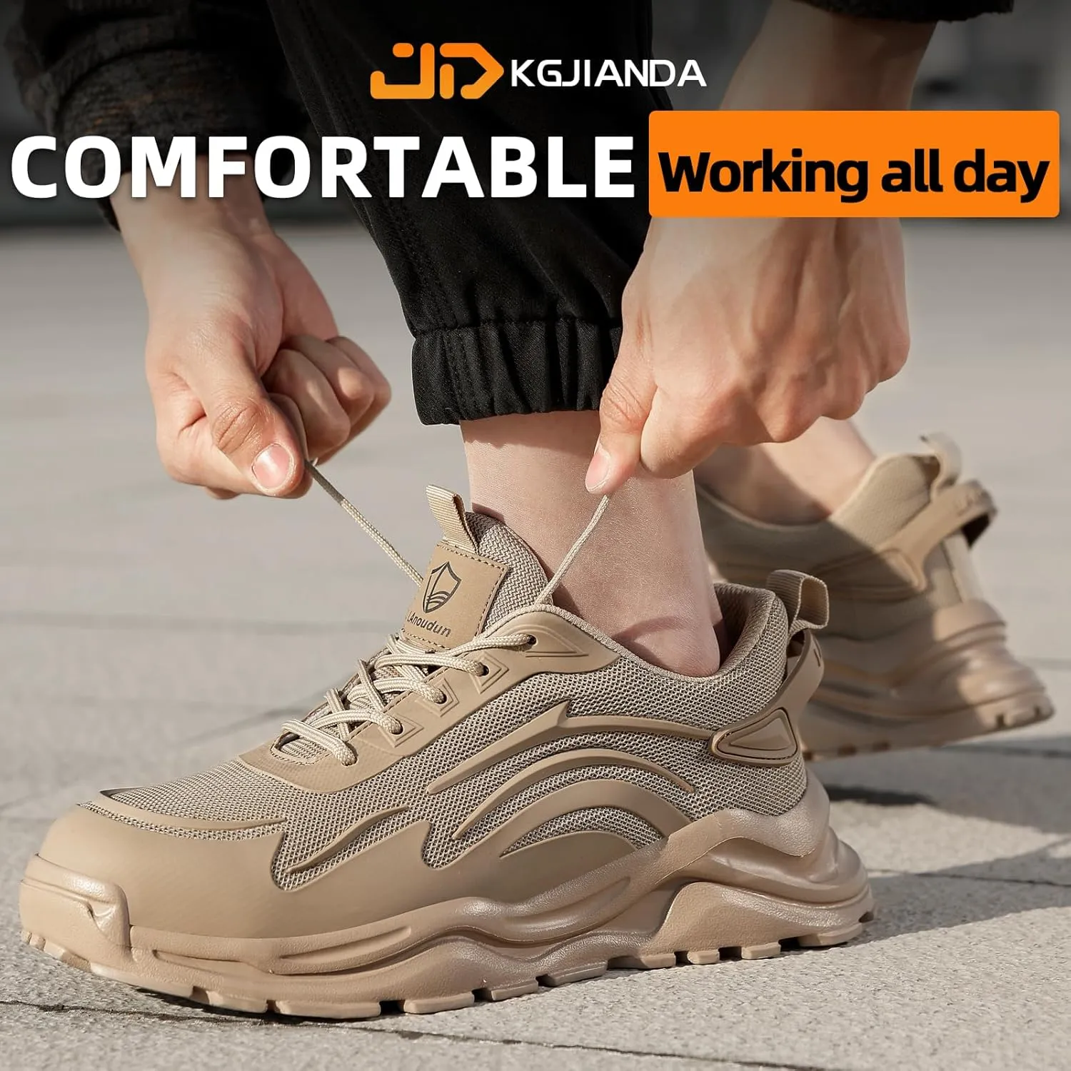 Steel Toe Tennis Shoes for Men Steel Toe Shoes for Men Women Lightweight Work Sneakers Comfortable Construction Safety Sneakers Indestructible Work Shoe Puncture Proof Tennis Shoe