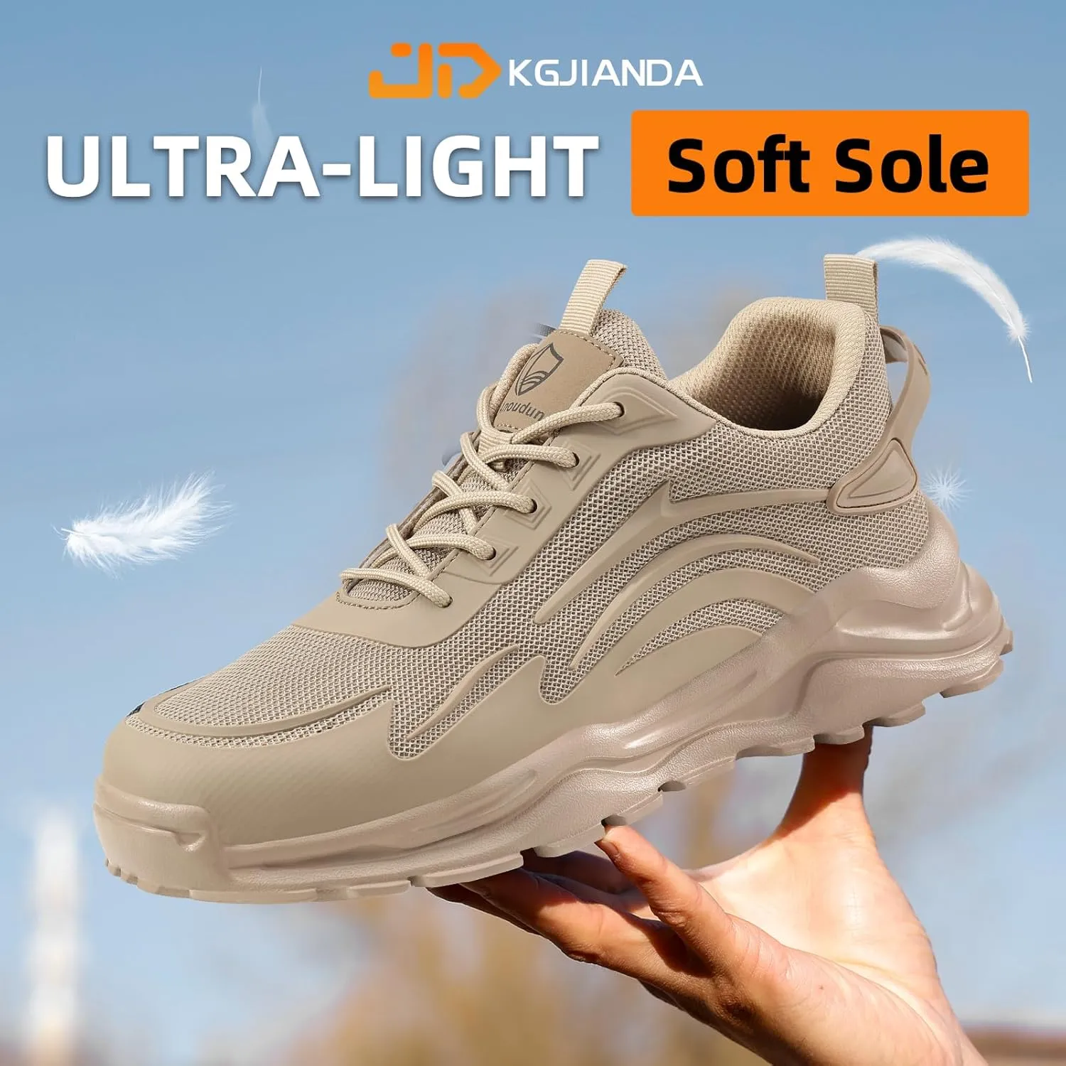 Steel Toe Tennis Shoes for Men Steel Toe Shoes for Men Women Lightweight Work Sneakers Comfortable Construction Safety Sneakers Indestructible Work Shoe Puncture Proof Tennis Shoe