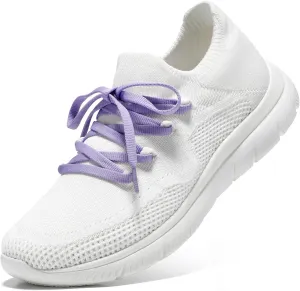 STQ Tennis Shoes Womens Slip on Walking Sneakers for Gym Workout