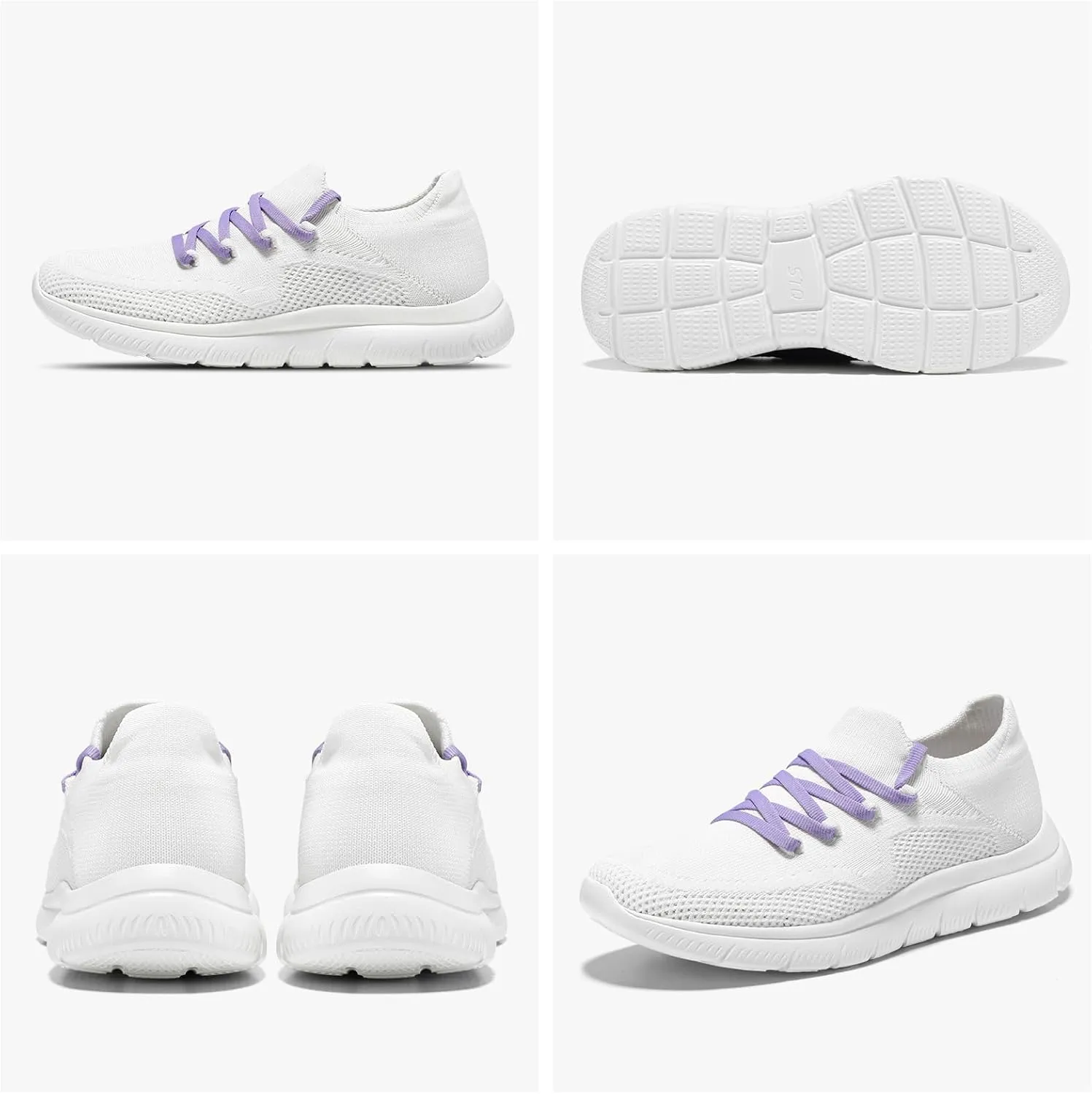 STQ Tennis Shoes Womens Slip on Walking Sneakers for Gym Workout