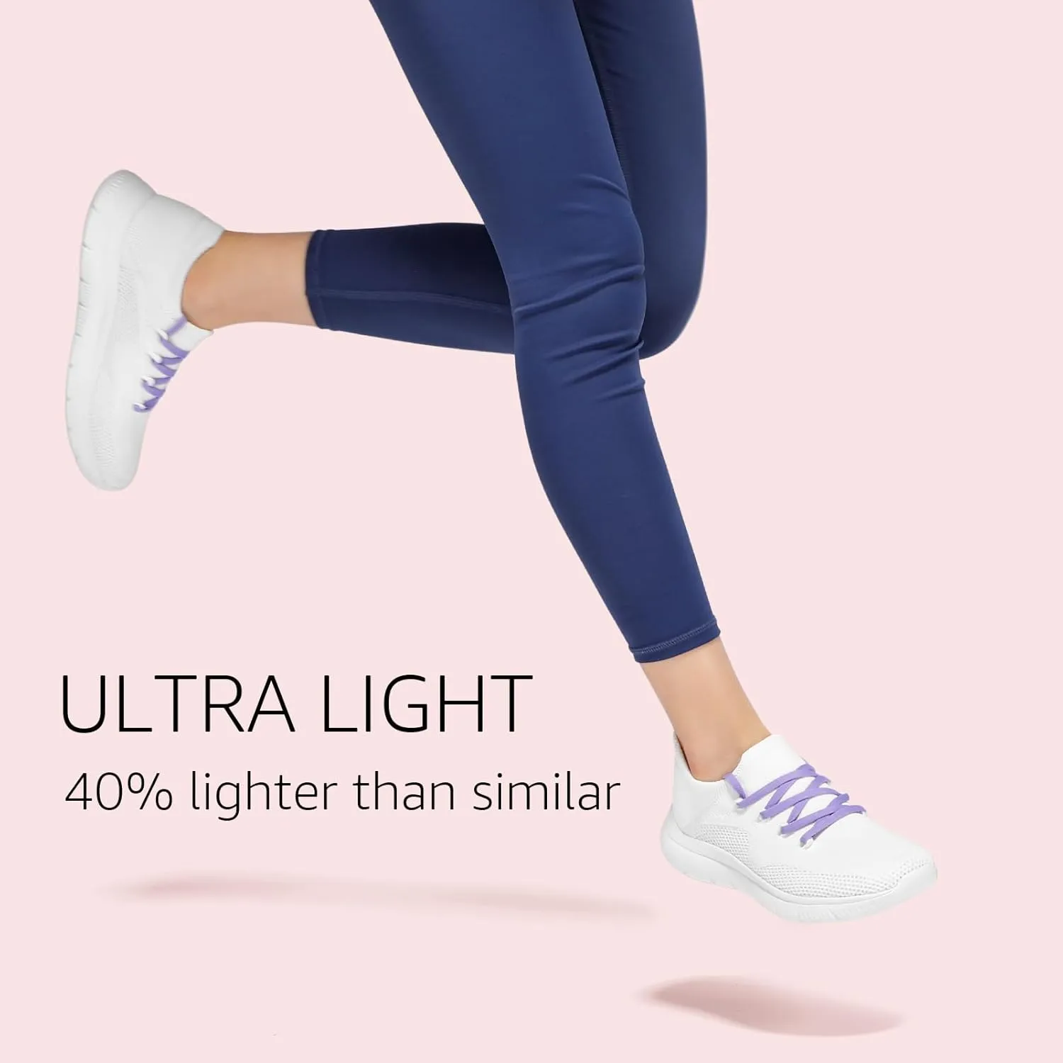 STQ Tennis Shoes Womens Slip on Walking Sneakers for Gym Workout