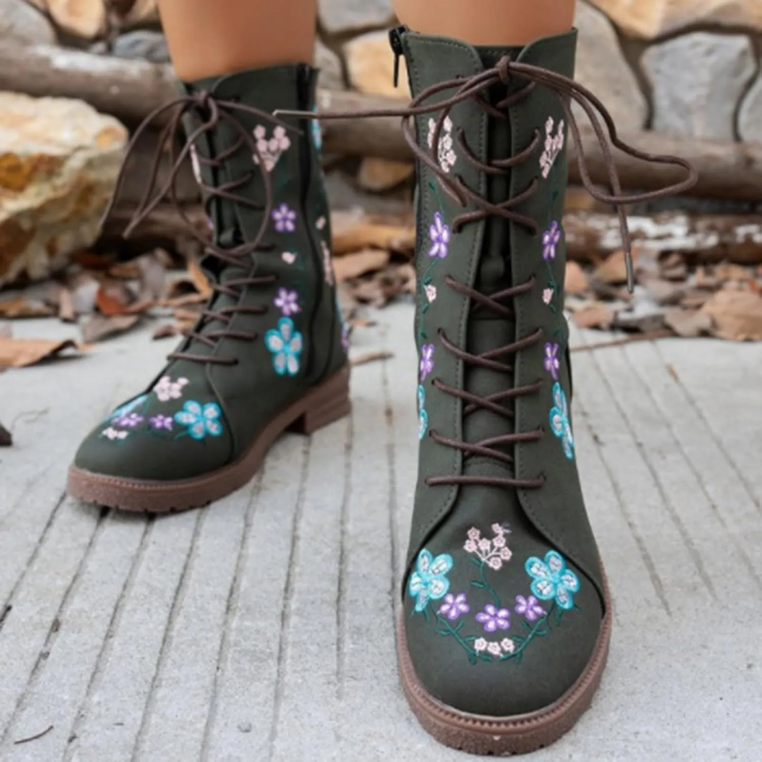 Suede over The Knee Boots for Women Wide Calf Boots Both Fashionable And Warm Womens Boots Mid Calf High Heel