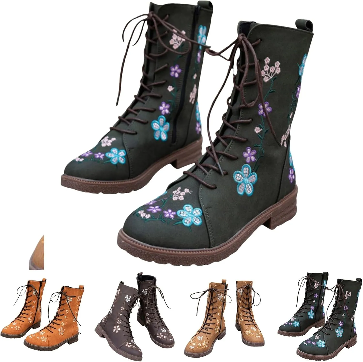 Suede over The Knee Boots for Women Wide Calf Boots Both Fashionable And Warm Womens Boots Mid Calf High Heel