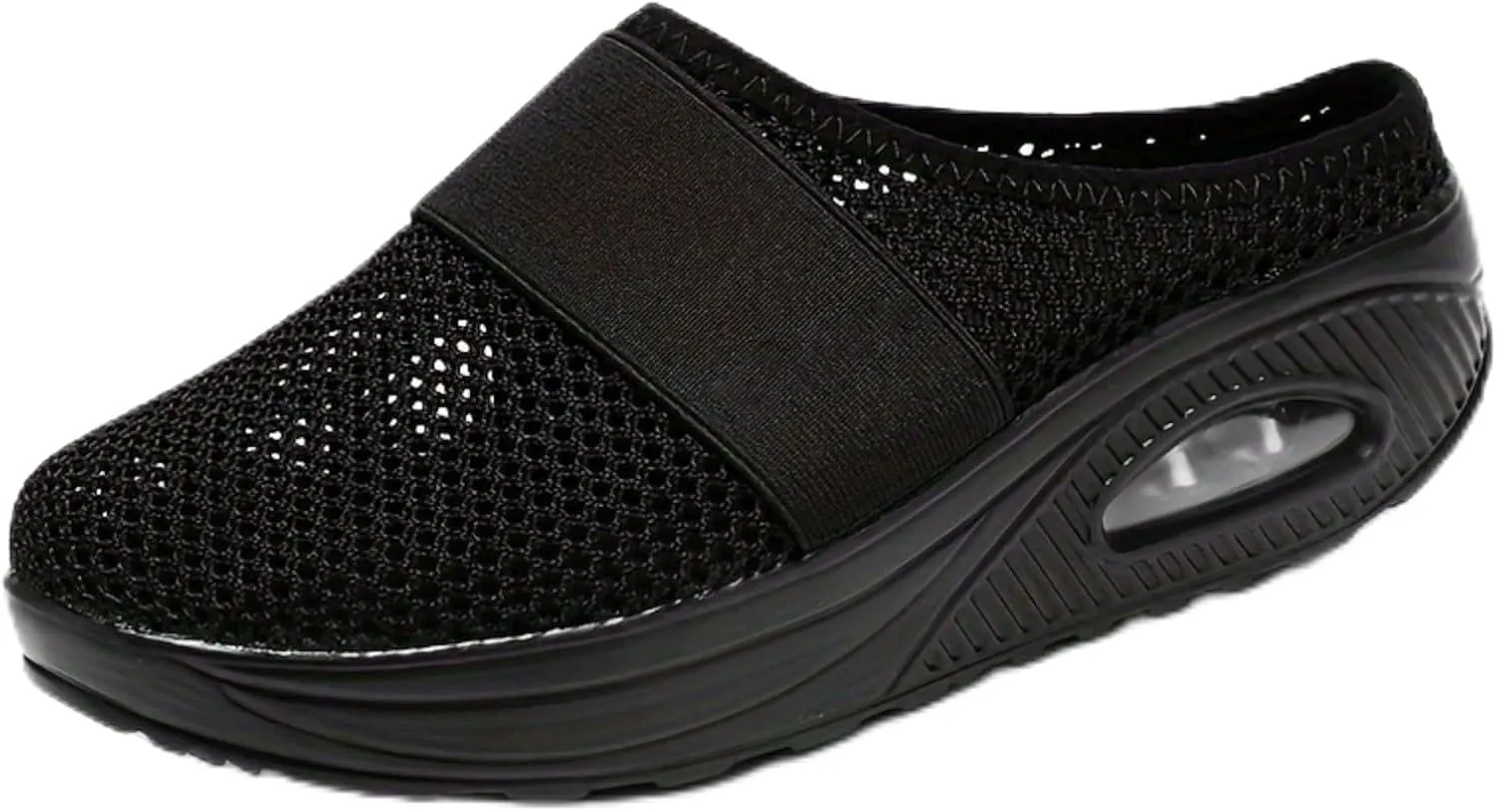 Summer cool breathable women's slippers Diabetic Air-Cushion Slip-On Walking Shoes, Orthopedic Slippers, with Arch-Support for Women Mesh Air Cushion Orthopedic Diabetic Sandals Closed Toe Slides
