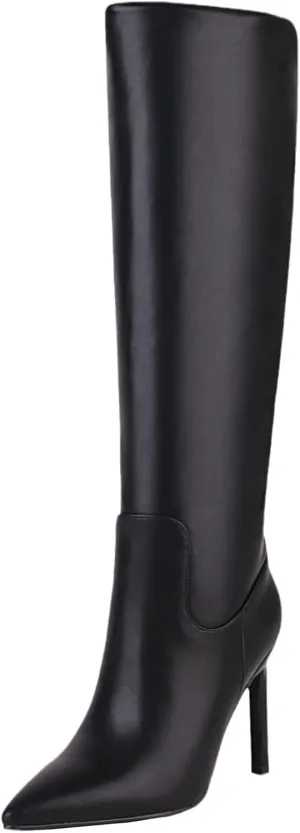 sun gurg Women's Knee High Boots Stiletto High Heels Sexy Zipper Knee Boots