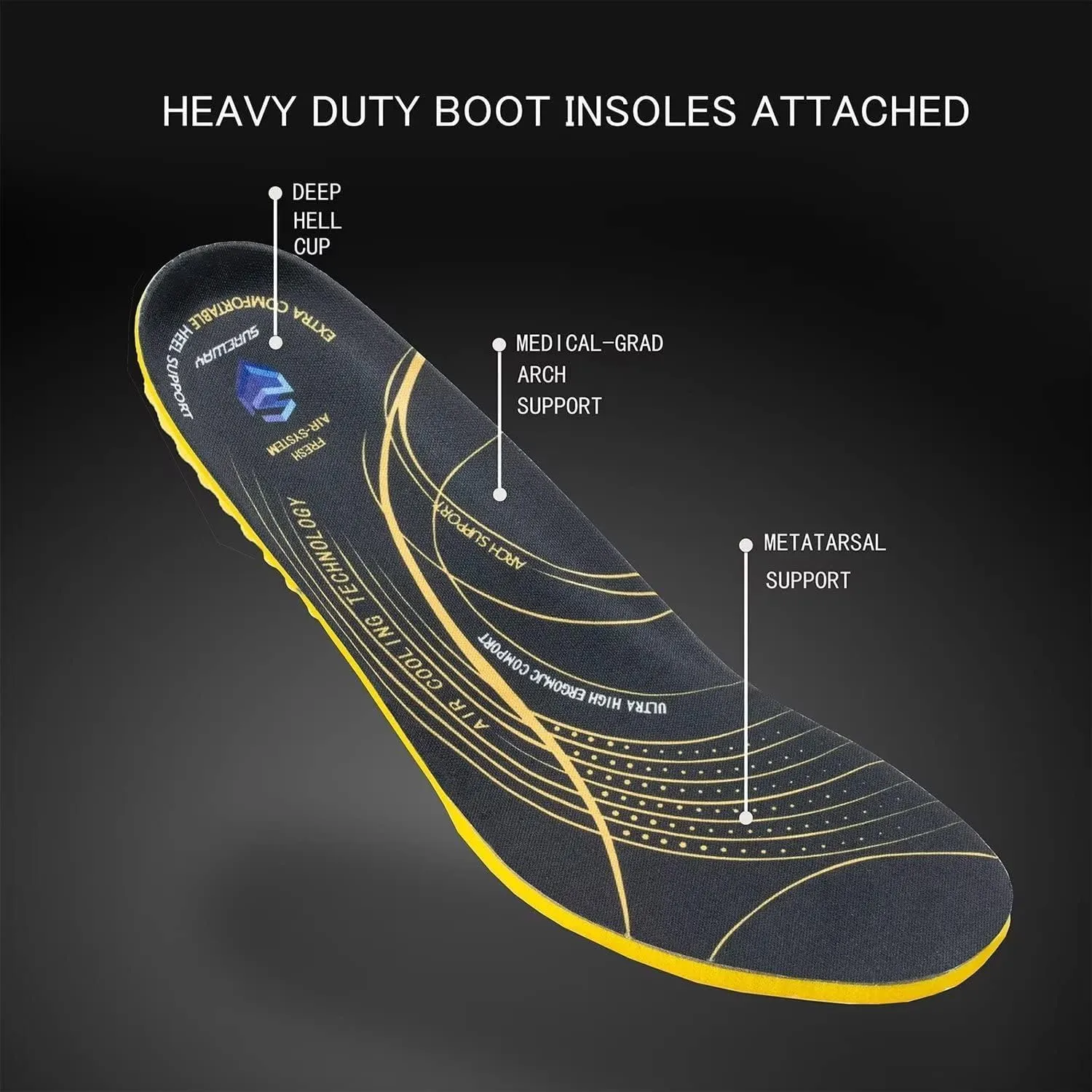 SUREWAY Men's Ankle Fishing Deck Boots for Men-Waterproof,Professional Non-Slip Soles for Wet Slippery Surface,Neoprene Rubber Rain Boot/Shoes for Hunting Boating Gardening