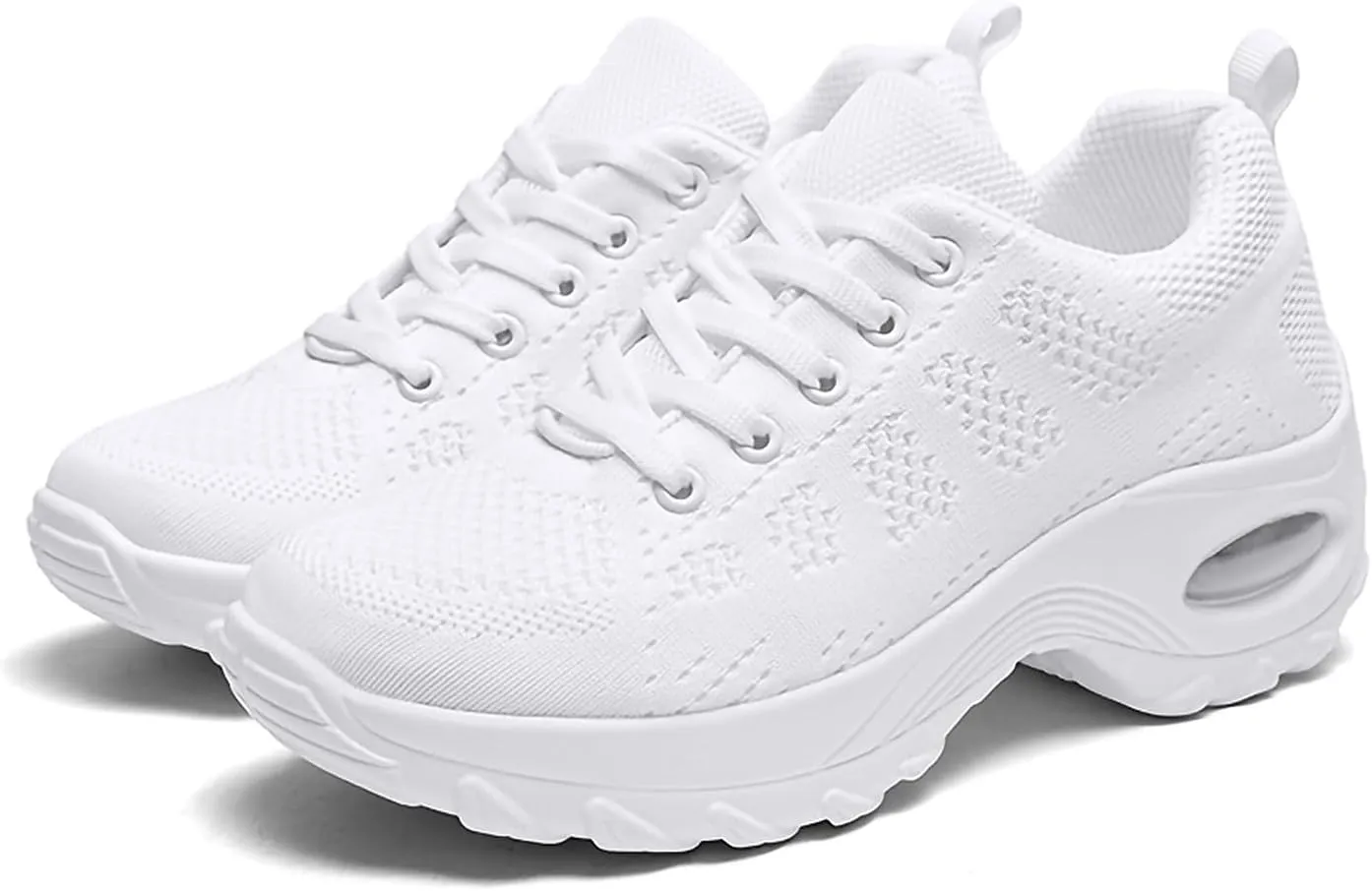 SWDZM Women Breathable Dance Sneakers Air Cushion Split Sole Athletic Dance Walking Shoes
