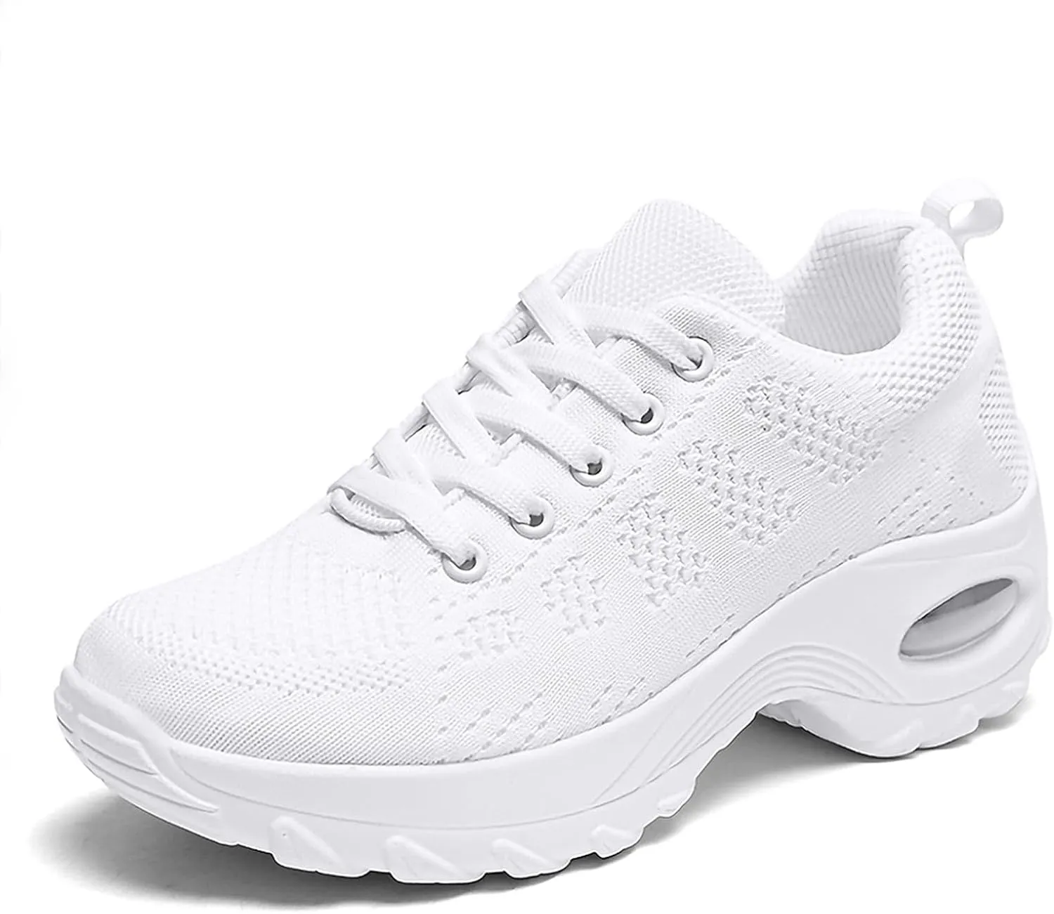SWDZM Women Breathable Dance Sneakers Air Cushion Split Sole Athletic Dance Walking Shoes