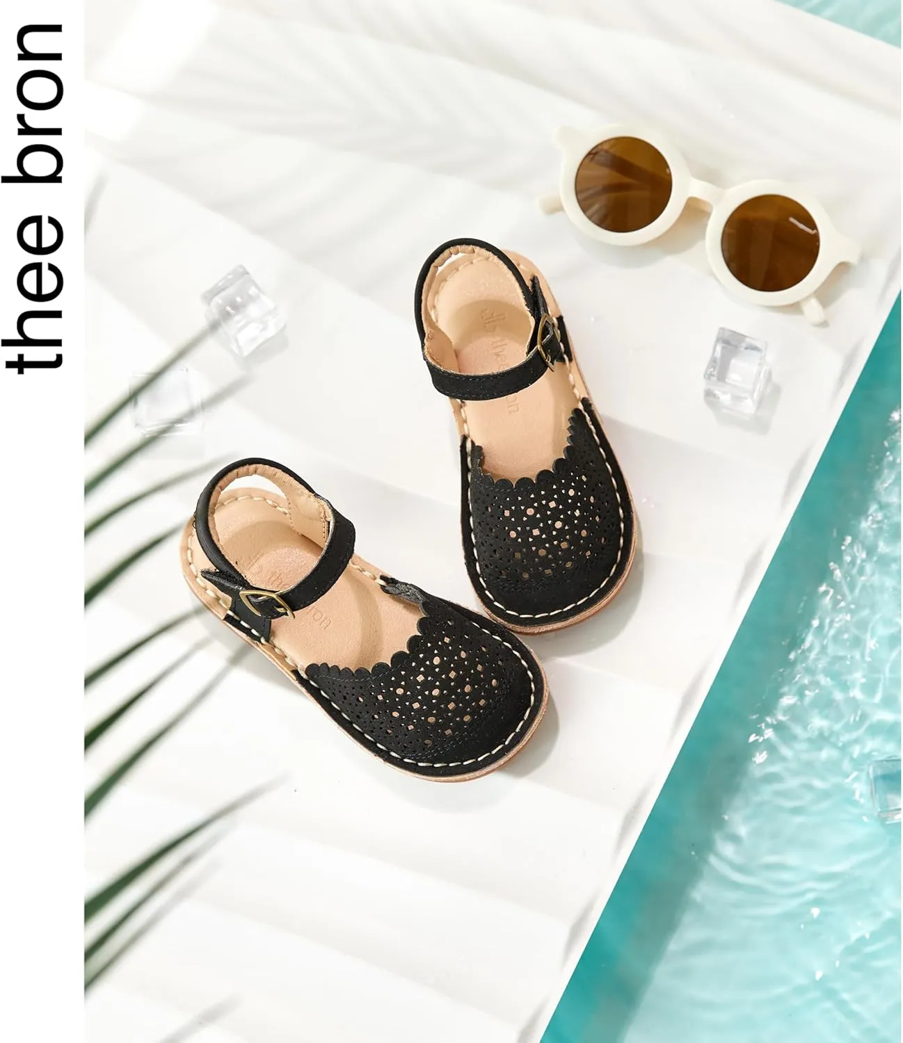 THEE BRON Girls Sandals Toddler Summer Dress Shoes