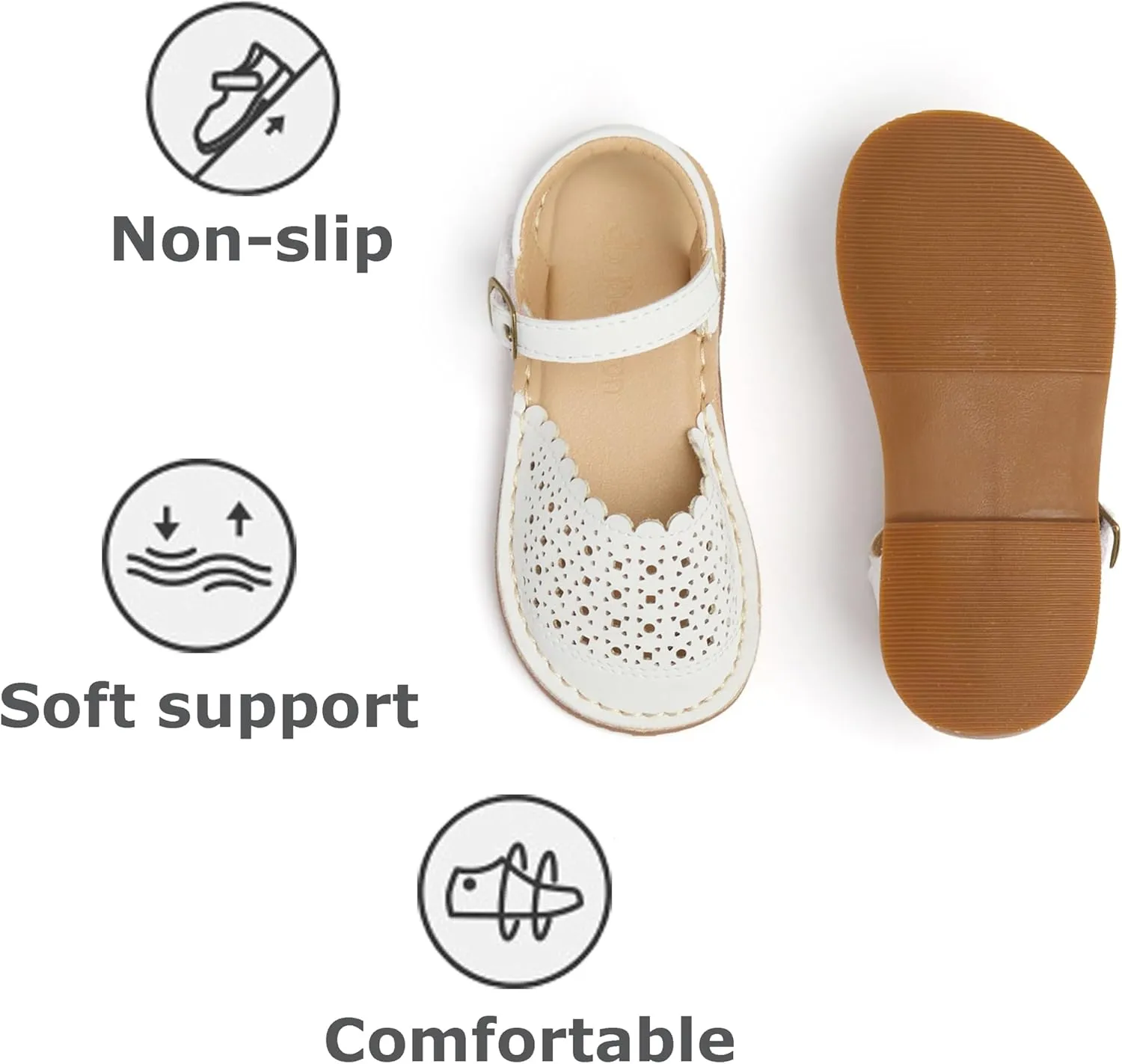THEE BRON Girls Sandals Toddler Summer Dress Shoes