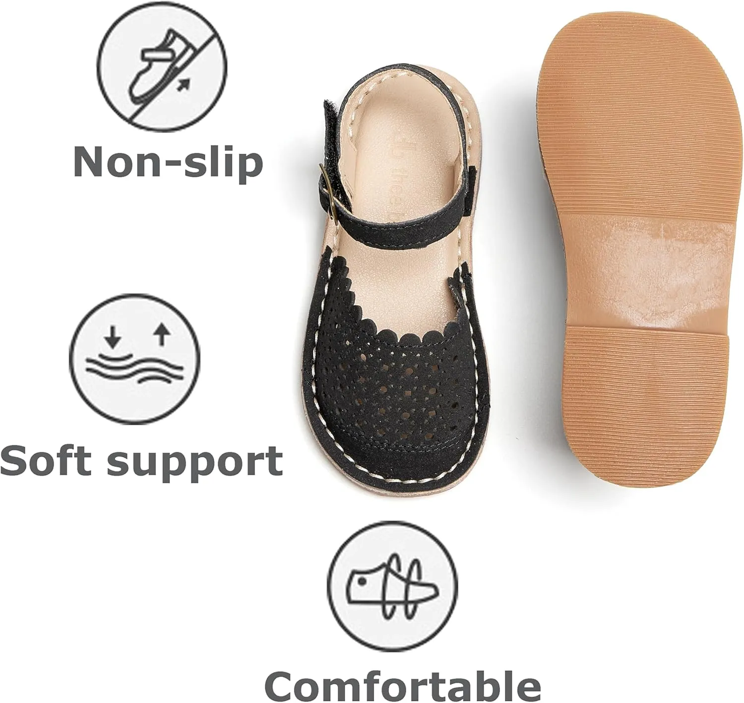 THEE BRON Girls Sandals Toddler Summer Dress Shoes
